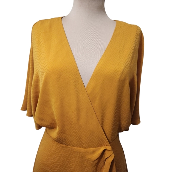 HOUSE OF HARLOW 1960 "Romina" Midi Faux Wrap Dress - Size M - Picture 5 of 17
